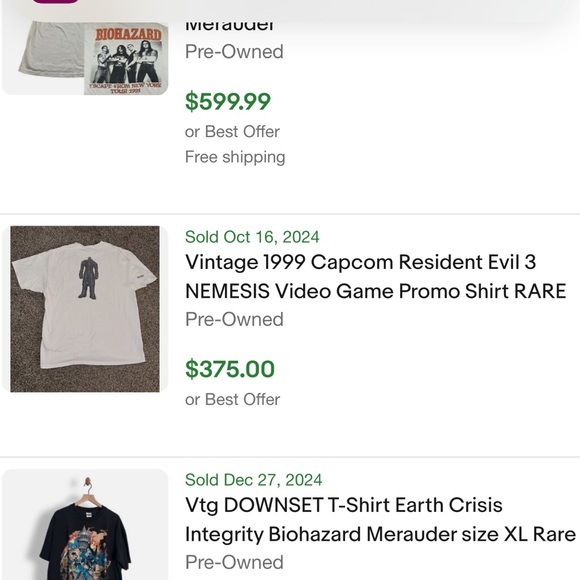 Vintage 1990s capcom resident evil nemesis Nintendo PlayStation video game 90s - Picture 7 of 7